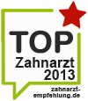 Top Zahnarzt 2012 - Zahnarzt-Empfehlung.de
